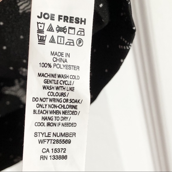 Joe Fresh Black & White Polka Dot Zebra Print Skirt 10 - Picture 11 of 16